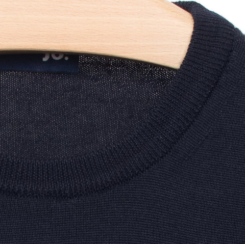 Pull IRWIN en laine mérinos bleu marine