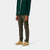 Jo Vêtement paris chino carhartt homme en coton modèle Sid coloris Cypress nouveauté automne 2021 porté